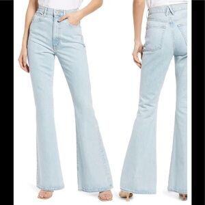 SLVRLAKE High And Dry Slvrlake Indiana High Rise Super Flare In Blue. Size 31